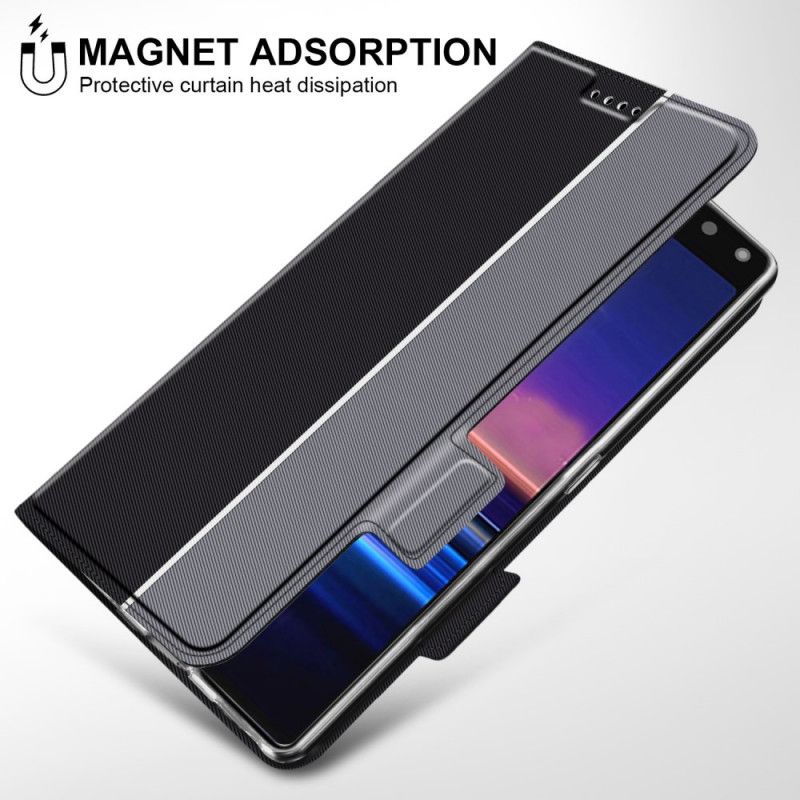 Flip Cover Sony Xperia 8 Simili Cuir Bicolore