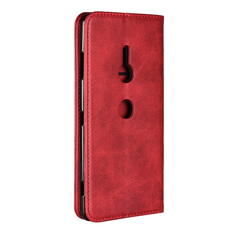 Flip Cover Sony Xperia Xz3 Effet Cuir