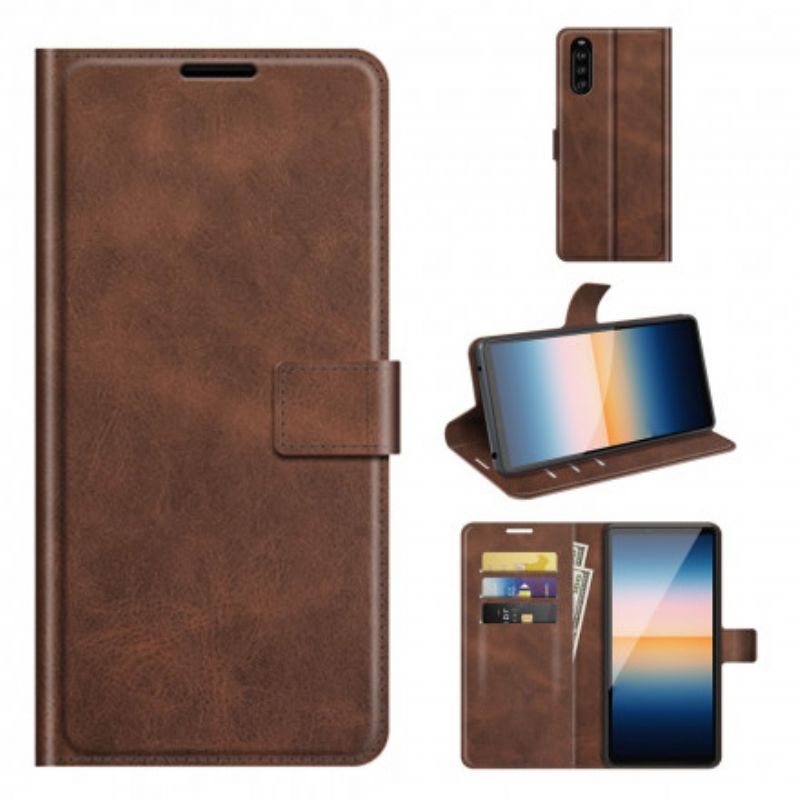 Housse Pour Sony Xperia 10 III Effet Cuir Slim Extrême