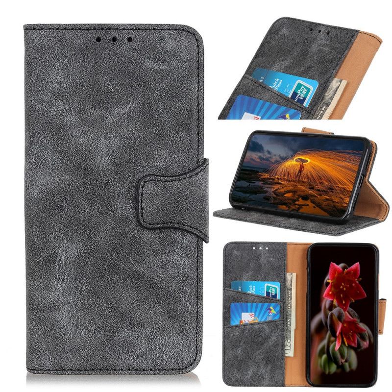 Housse Sony Xperia 1 Ii Cuir Fendu Vintage