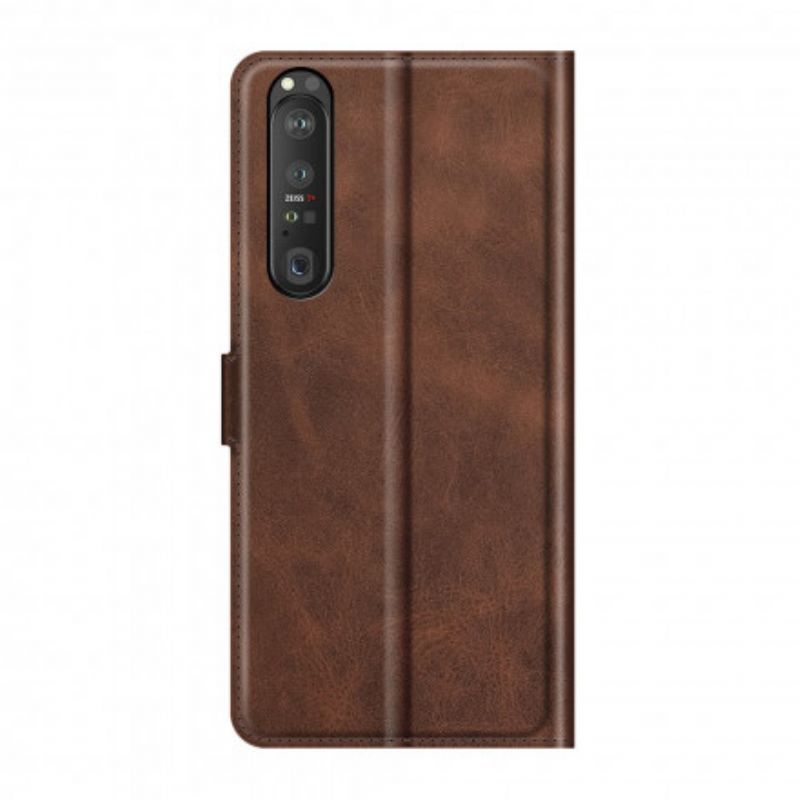 Housse Sony Xperia 1 III Effet Cuir Slim Extrême