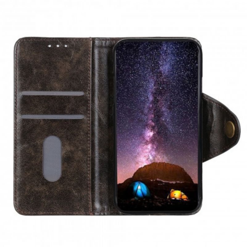 Housse Sony Xperia 1 III Simili Cuir Bouton Verni