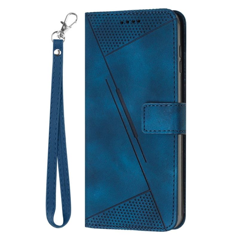 Housse Sony Xperia 1 VI Motif Triangulaire à Lanière