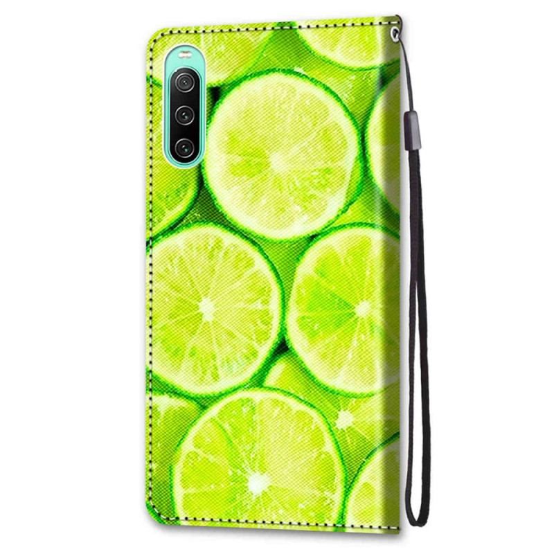 Housse Sony Xperia 10 IV Citrons Verts