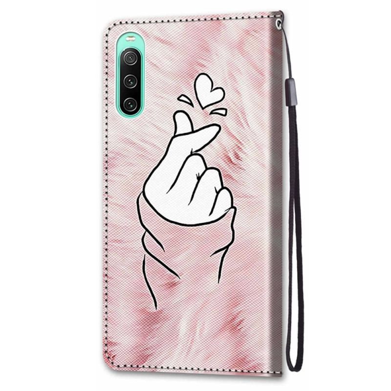 Housse Sony Xperia 10 IV Finger Heart