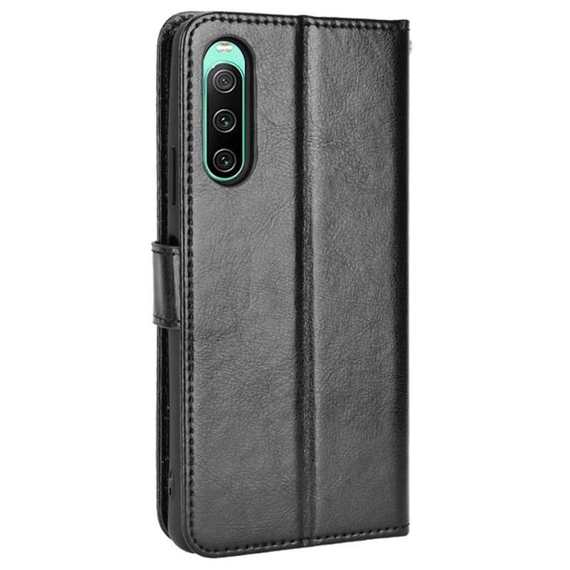 Housse Sony Xperia 10 IV Simili Cuir Flashy