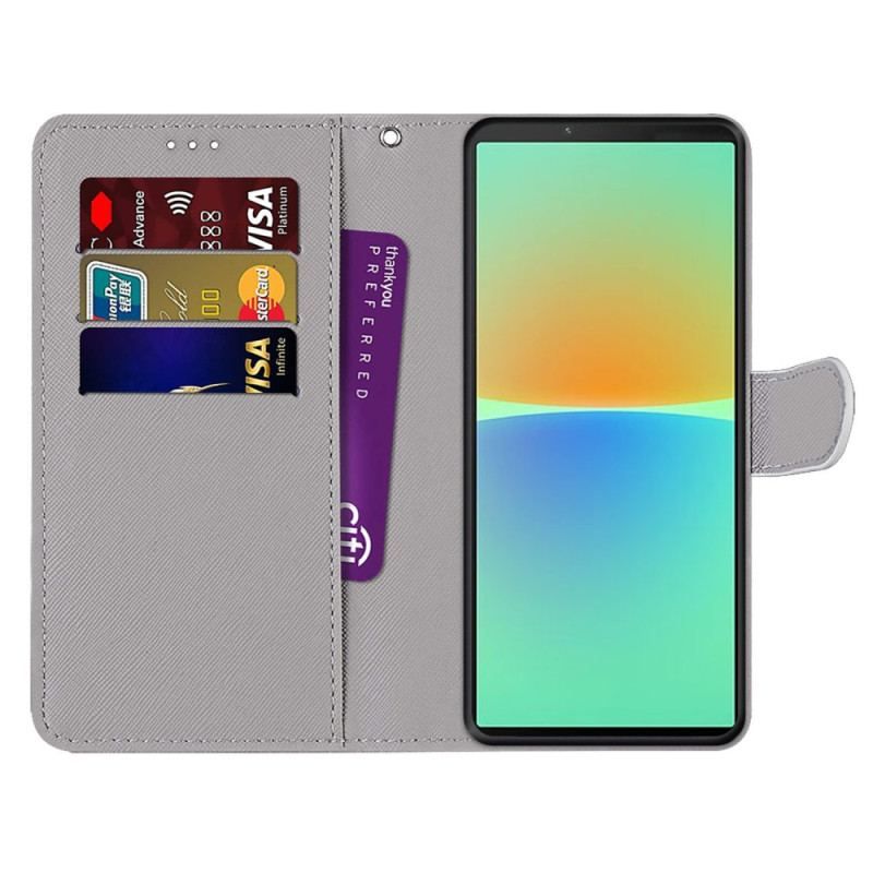 Housse Sony Xperia 10 IV Triangle en Marbre et Paillettes