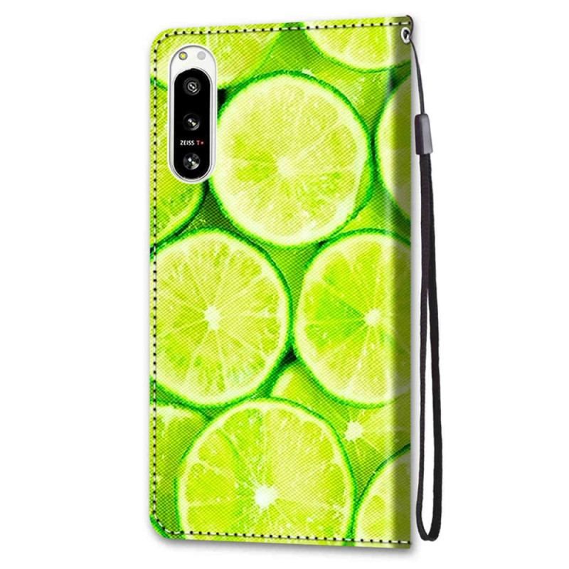 Housse Sony Xperia 5 IV Citrons Verts