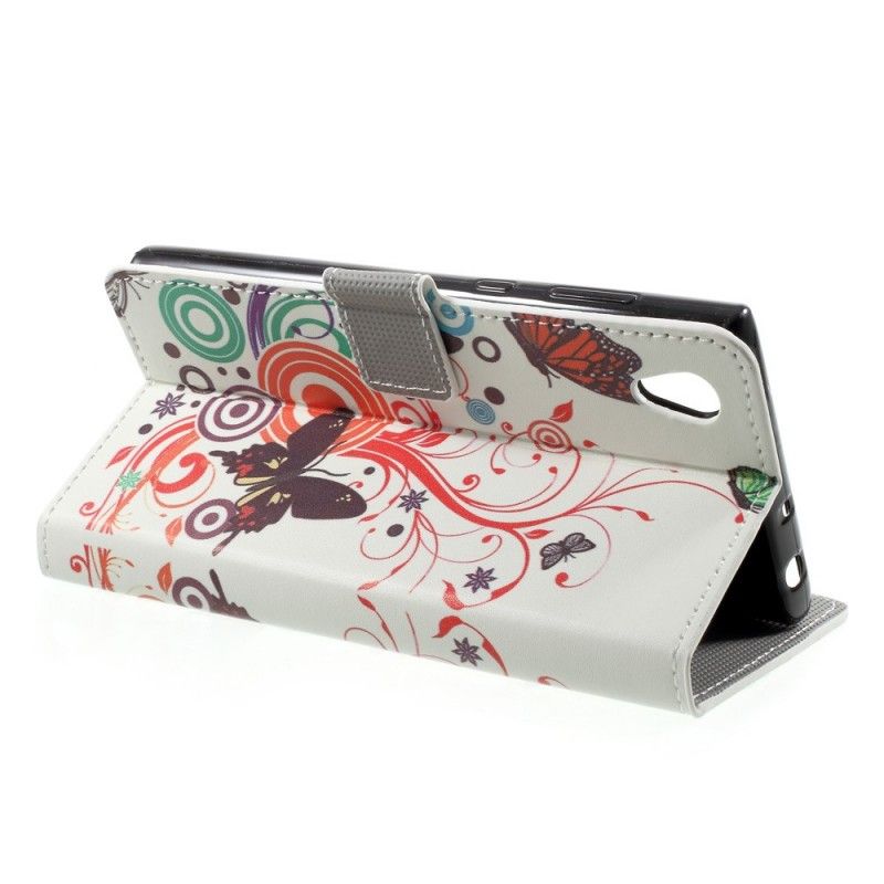 Housse Sony Xperia L1 Papillons Et Fleurs