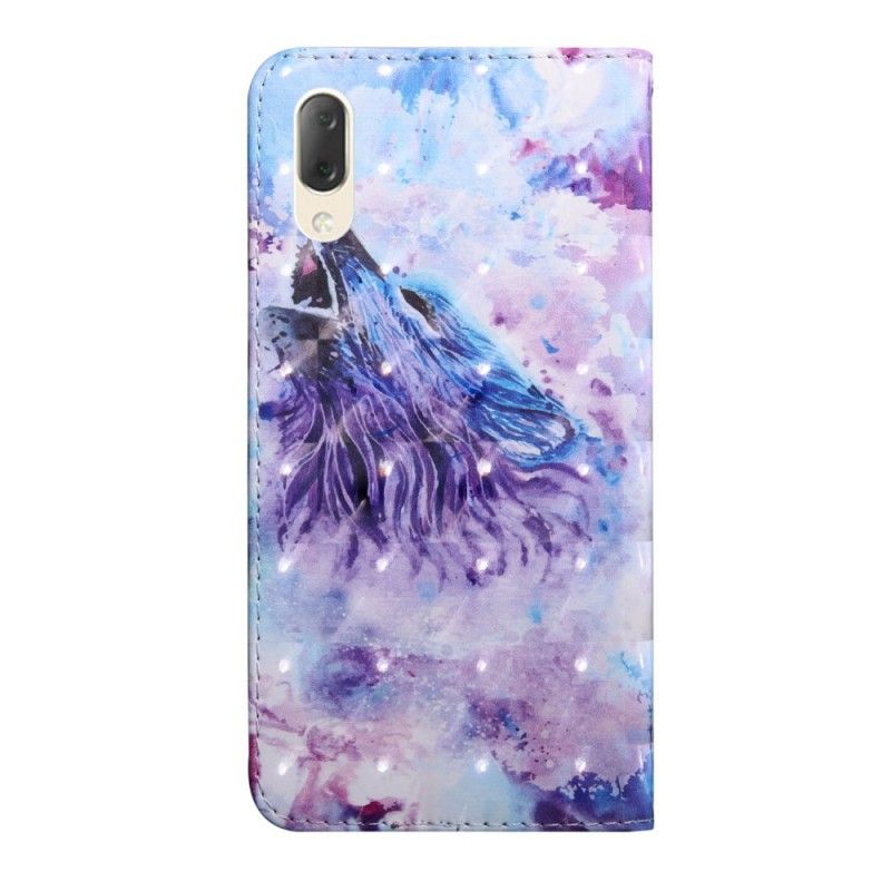 Housse Sony Xperia L3 Loup Aquarelle