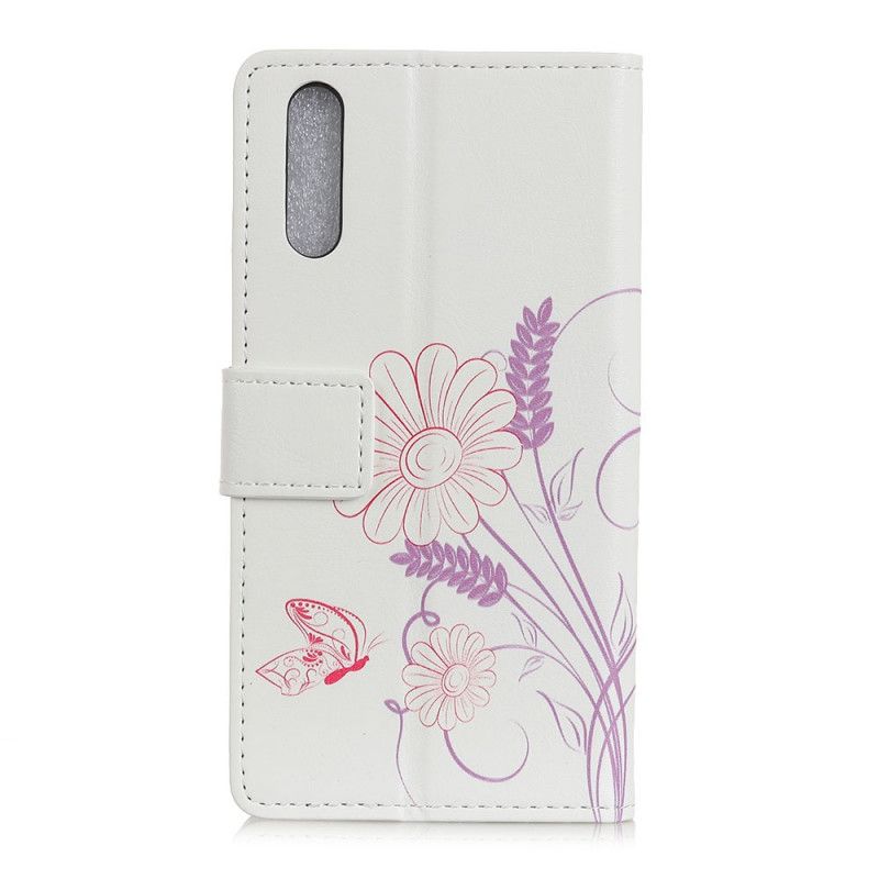 Housse Sony Xperia L4 Dessin Papillons Et Fleurs