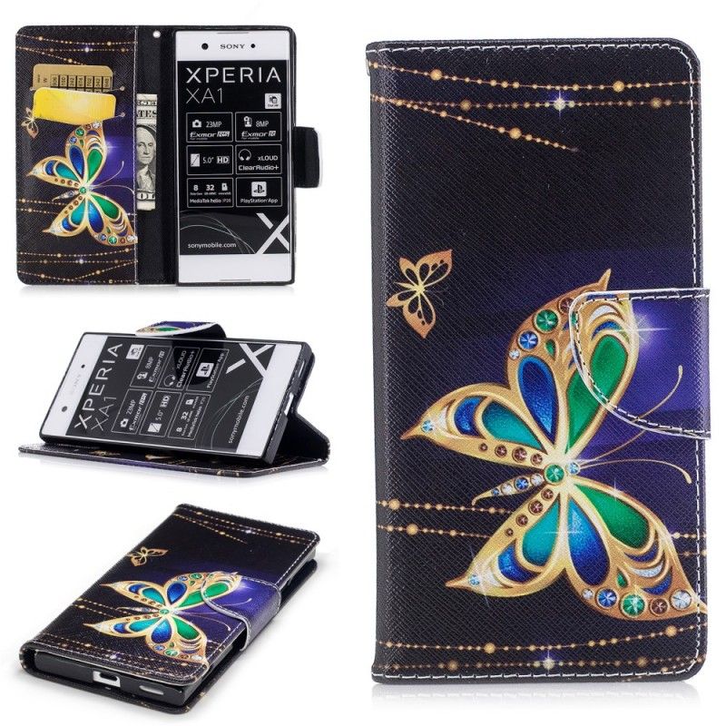 Étui Housse Sony Xperia Xa1 Papillon Magique