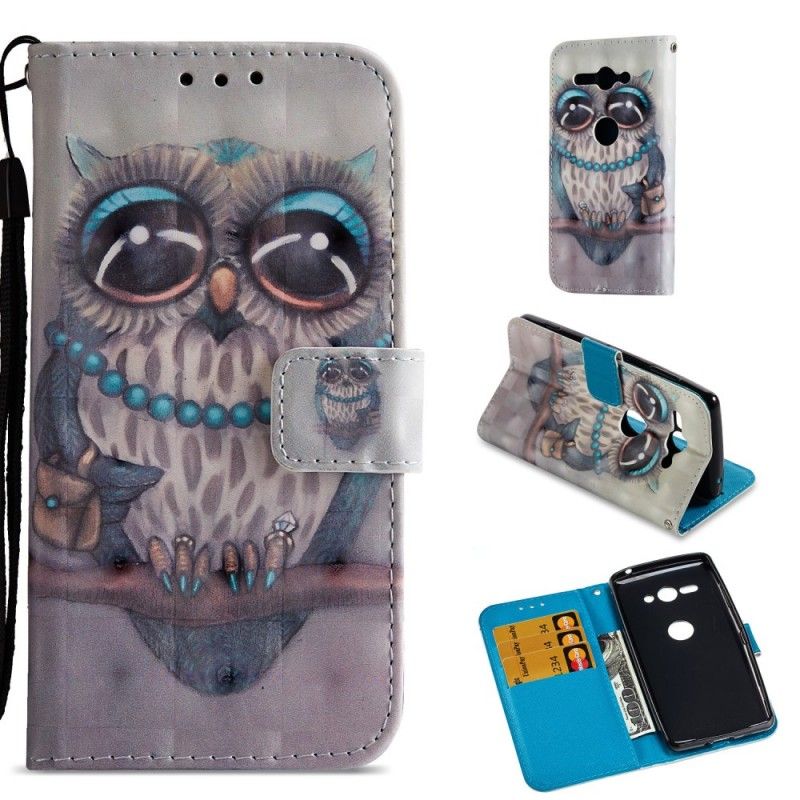 Housse Sony Xperia Xz2 Compact Miss Hibou 3d