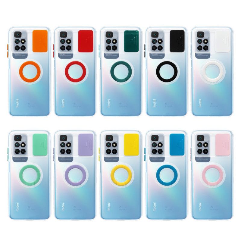 Coque Pour Xiaomi Redmi 10 Transparente Avec Anneau-support