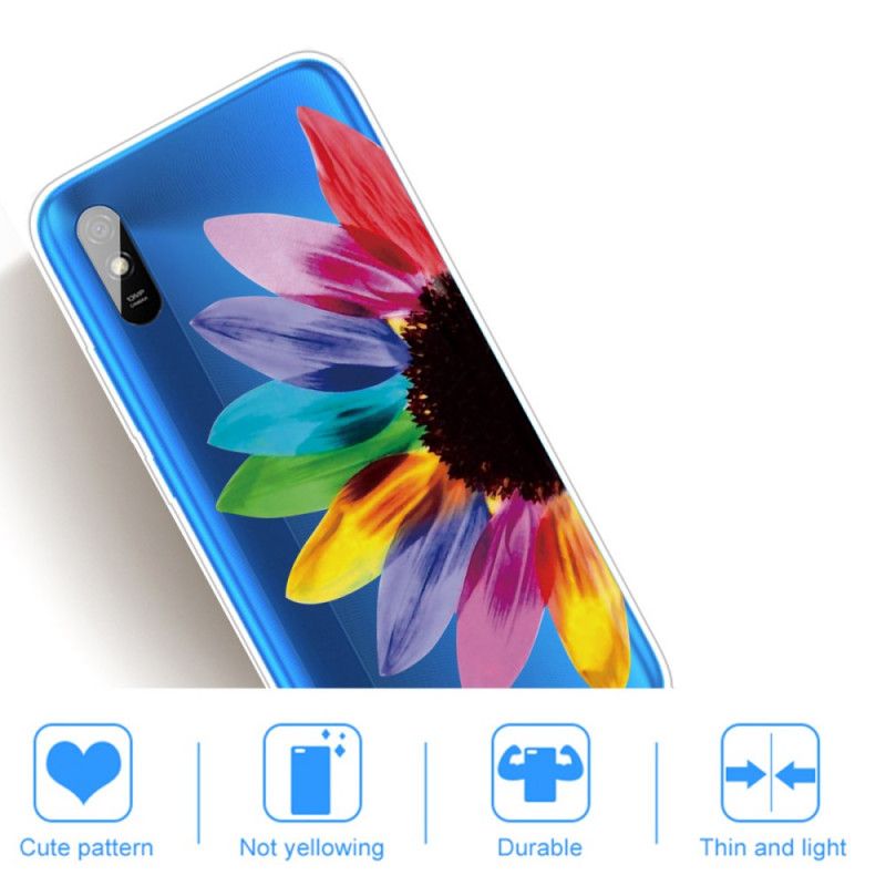 Coque Redmi 9a Fleur Colorée