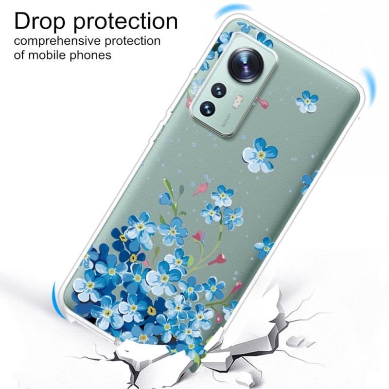 Coque  Xiaomi 12 / 12X  Bouquet de Fleurs Bleues