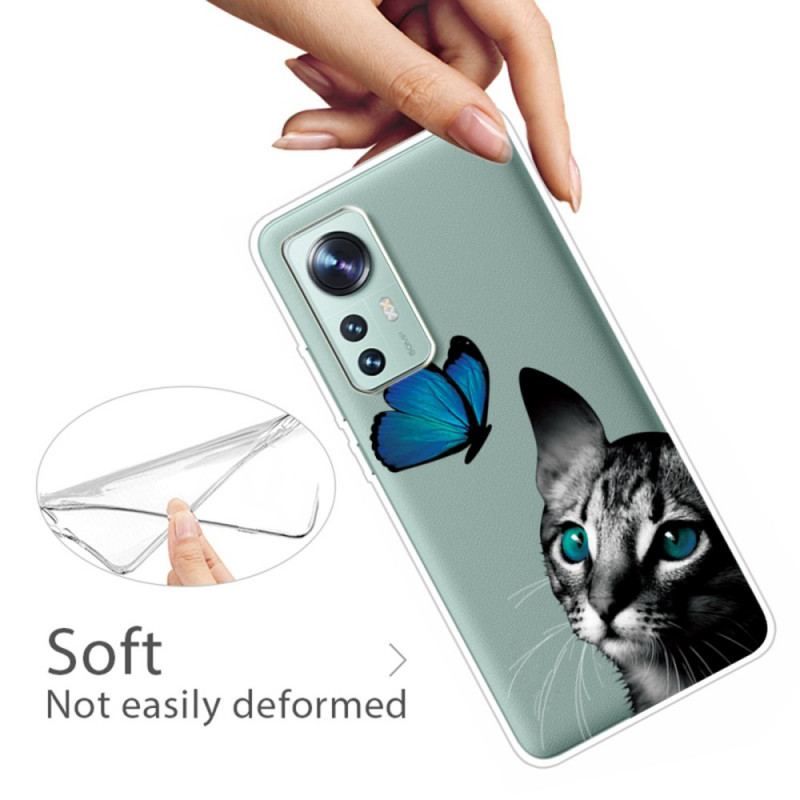 Coque  Xiaomi 12 / 12X  Chat et Papillon