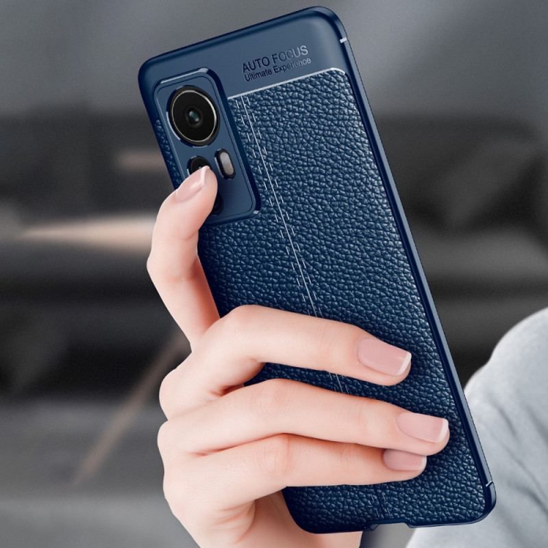 Coque  Xiaomi 12 / 12X Effet Cuir Litchi Double Line