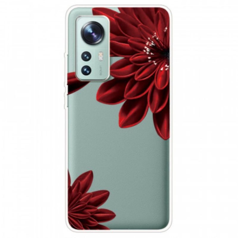 Coque  Xiaomi 12 / 12X  Fleurs Rouges