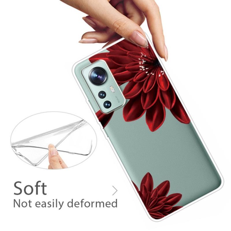 Coque  Xiaomi 12 / 12X  Fleurs Rouges