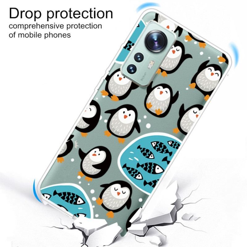 Coque  Xiaomi 12 / 12X  Pingouins et Poissons