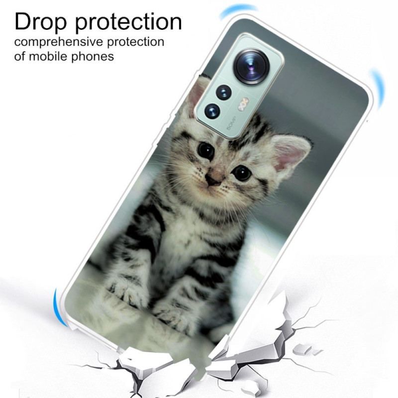 Coque  Xiaomi 12 / 12X  Silicone Chaton