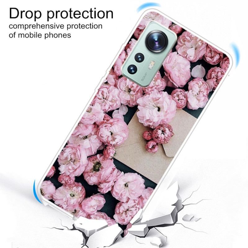 Coque  Xiaomi 12 / 12X  Silicone Fleurs