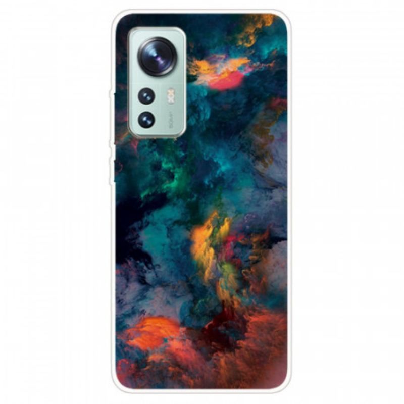 Coque  Xiaomi 12 / 12X  Silicone Nuage Coloré