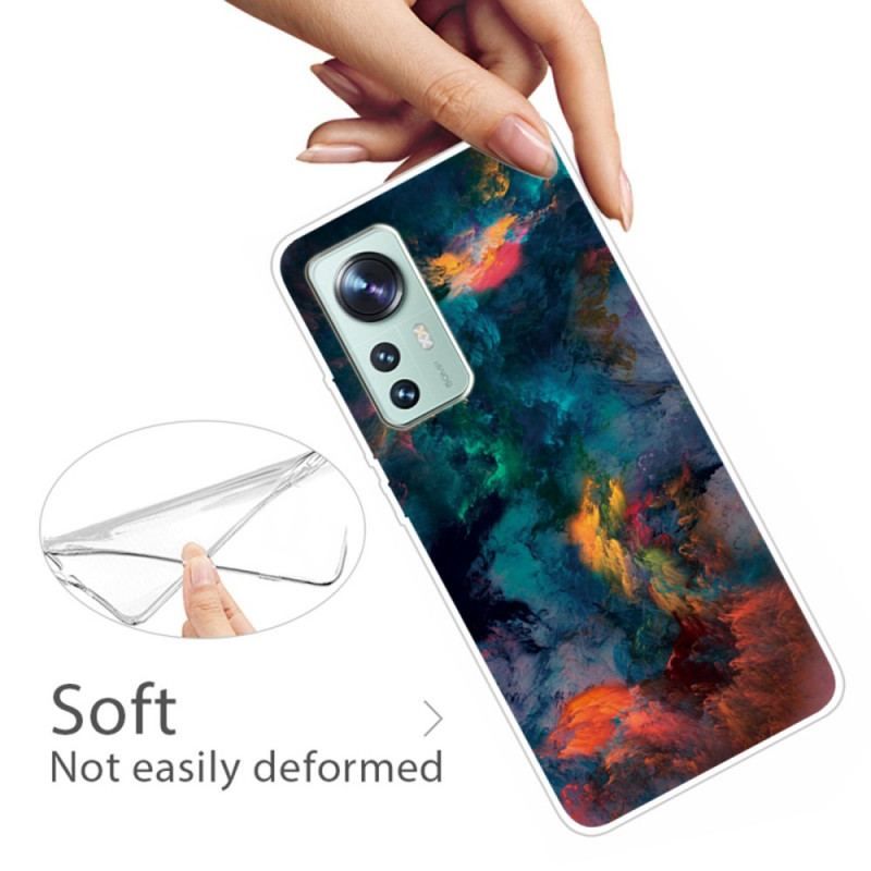 Coque  Xiaomi 12 / 12X  Silicone Nuage Coloré