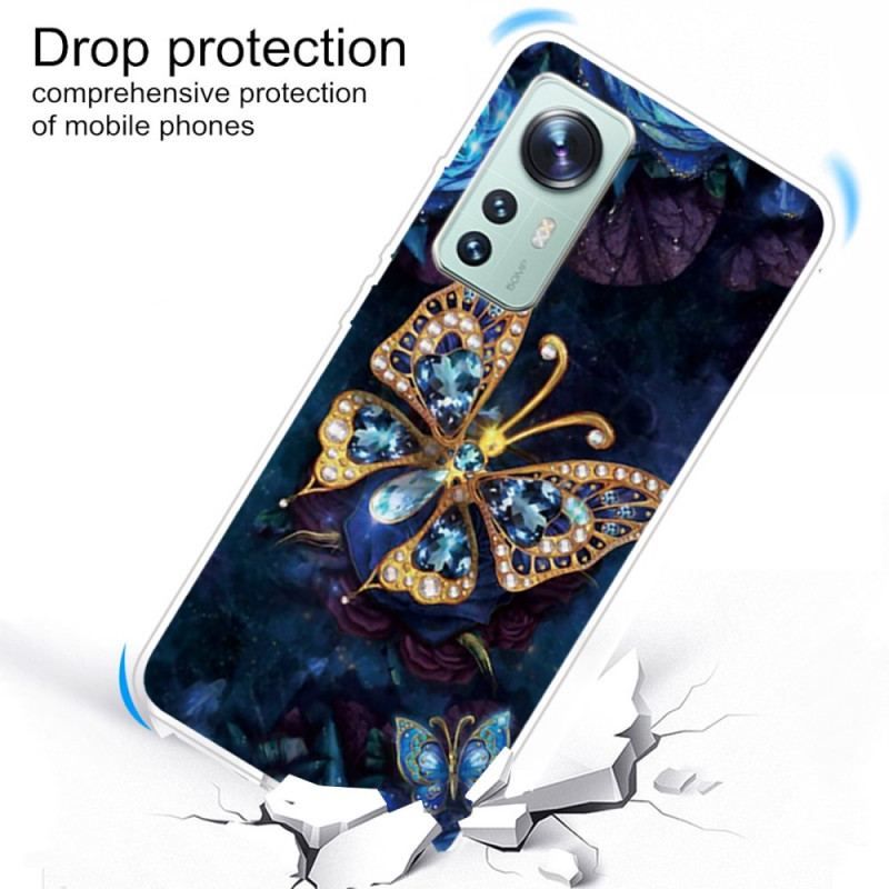 Coque  Xiaomi 12 / 12X  Silicone Papillon Enchanté