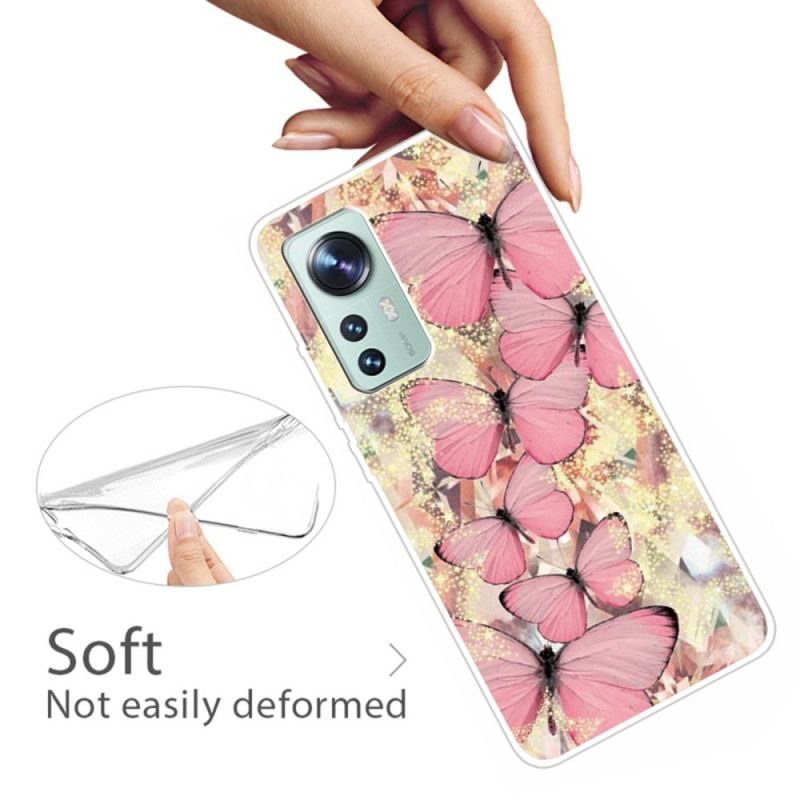 Coque  Xiaomi 12 / 12X  Silicone Papillons