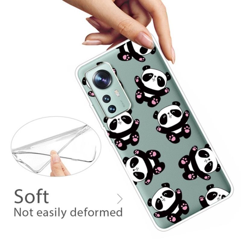 Coque  Xiaomi 12 / 12X  Top Pandas Fun