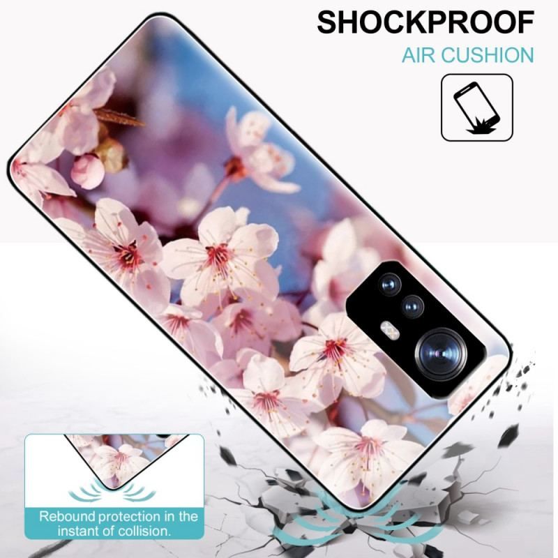 Coque  Xiaomi 12 / 12X  Verre Trempé Fleurs Réalistes