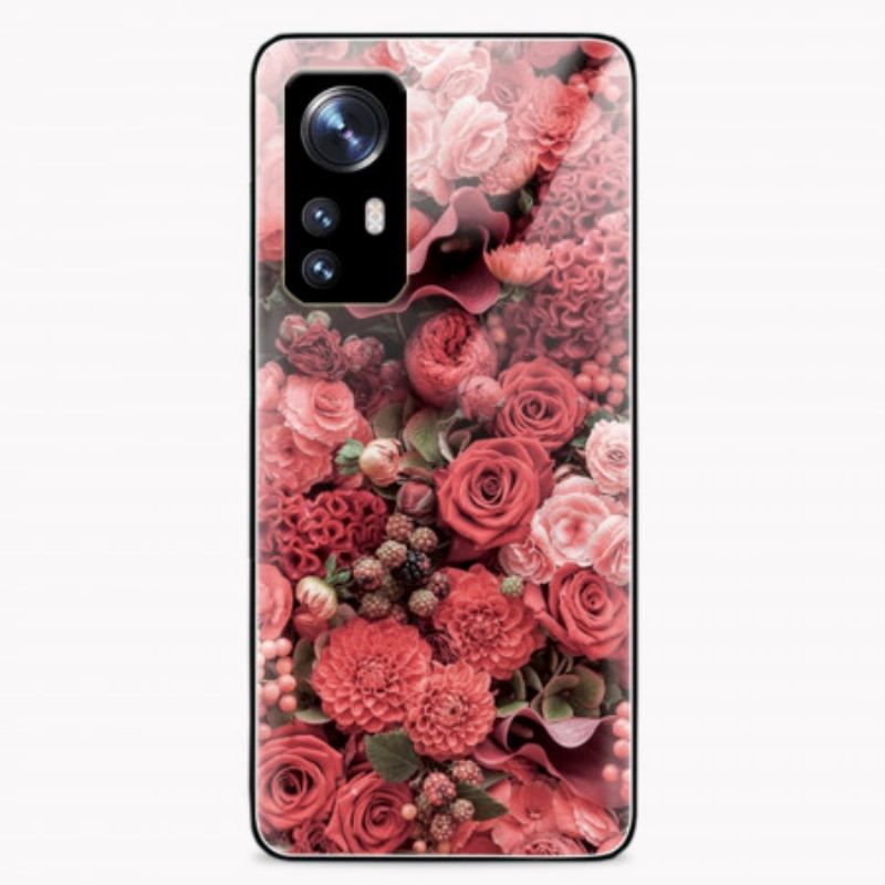 Coque  Xiaomi 12 / 12X  Verre trempé Fleurs Roses