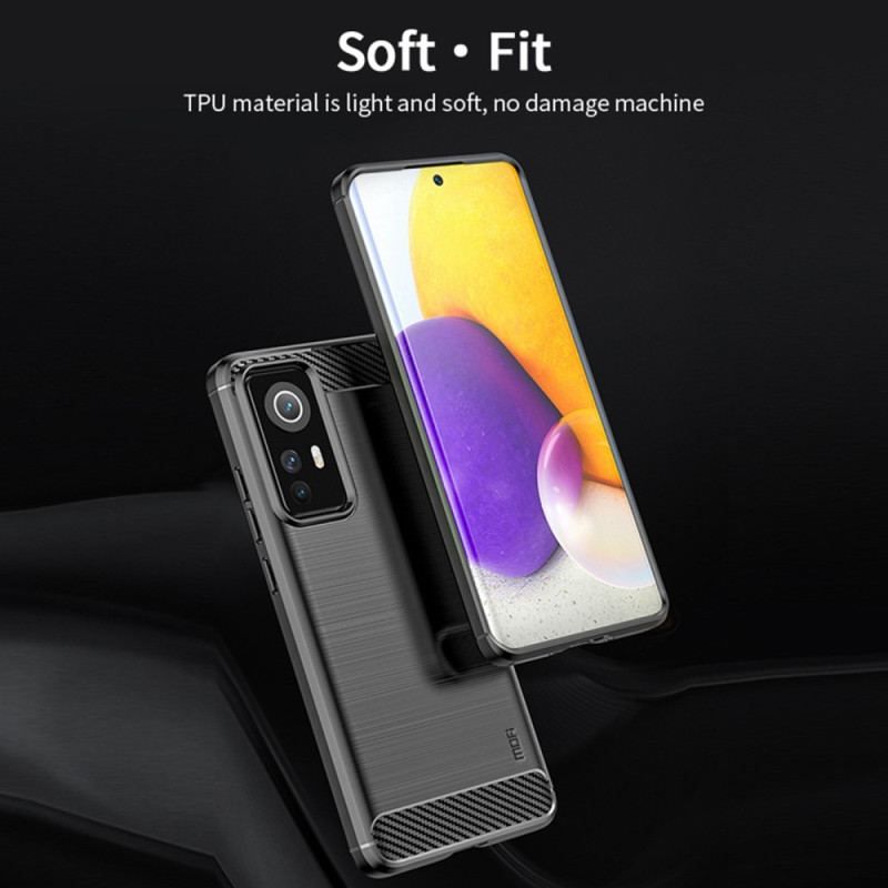 Coque Xiaomi 12 Lite Fibre Carbone Brossée MOFI