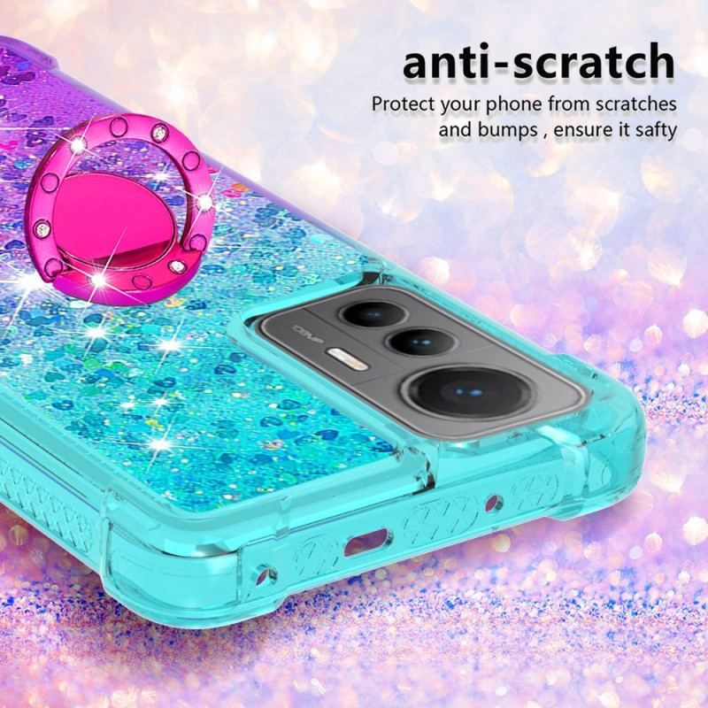 Coque Xiaomi 12 Lite Paillettes Anneau-Support