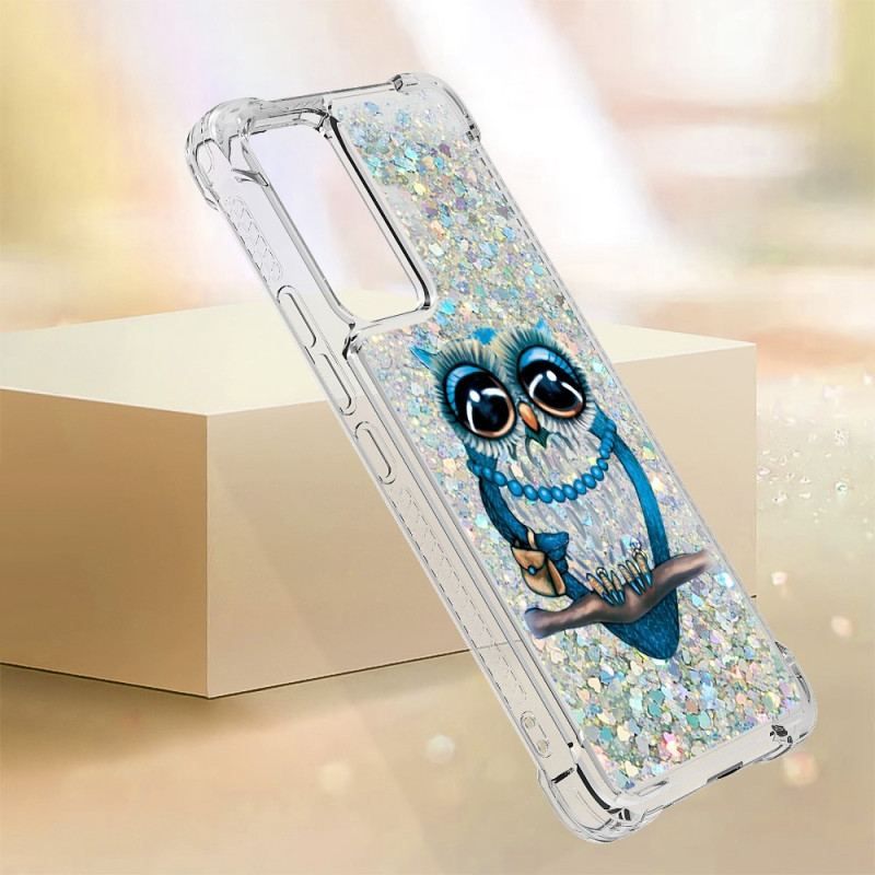 Coque Xiaomi 12 Lite Paillettes Miss Hibou