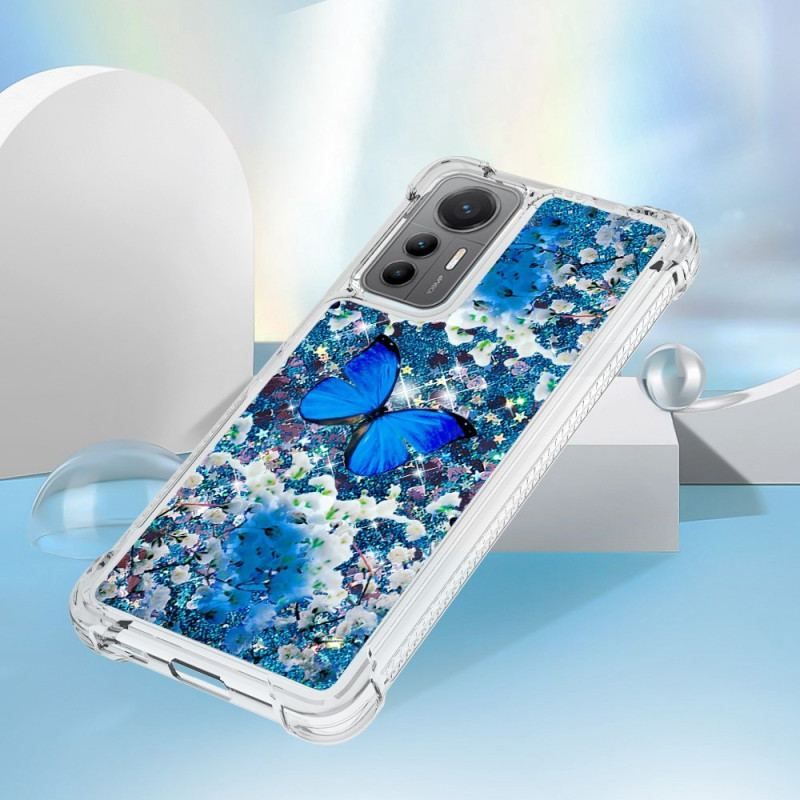 Coque Xiaomi 12 Lite Paillettes Papillons