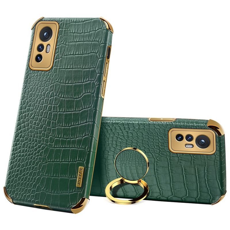 Coque Xiaomi 12 Pro Effet Peau Crocodile