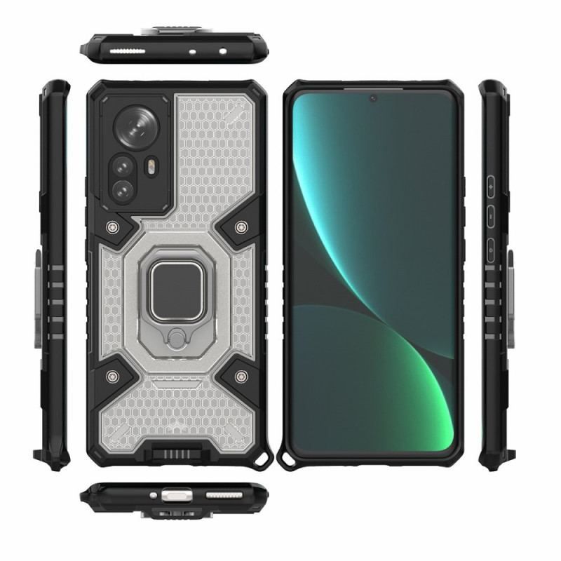 Coque Xiaomi 12 Pro Nid d'Abeille avec Anneau-Support