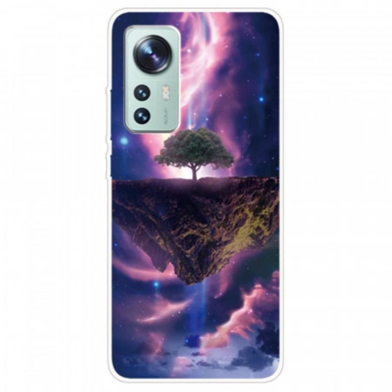 Coque Xiaomi 12 Pro Silicone Arbre Resplendissant