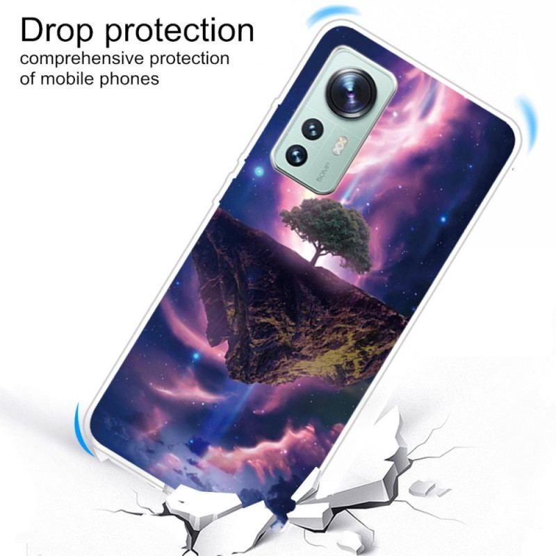 Coque Xiaomi 12 Pro Silicone Arbre Resplendissant