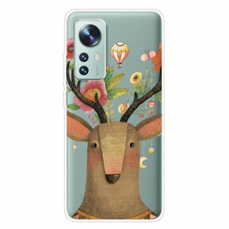 Coque Xiaomi 12 Pro Silicone Cerf Tribal