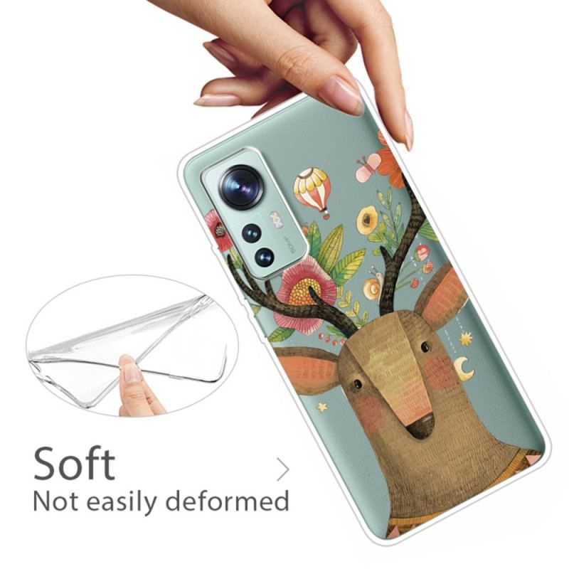 Coque Xiaomi 12 Pro Silicone Cerf Tribal