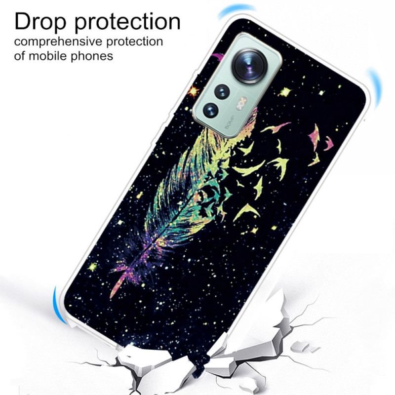 Coque Xiaomi 12 Pro Silicone Fabuleuse Plume