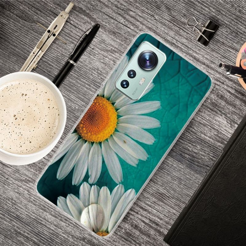 Coque Xiaomi 12 Pro Silicone Florale