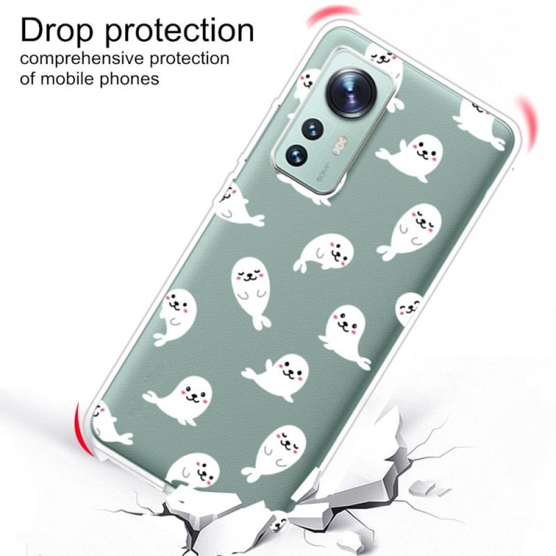 Coque Xiaomi 12 Pro Silicone Loups des Mers