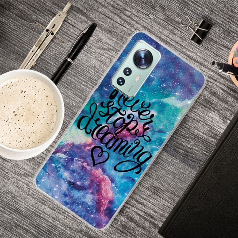 Coque Xiaomi 12 Pro Silicone Never Stop Dreaming