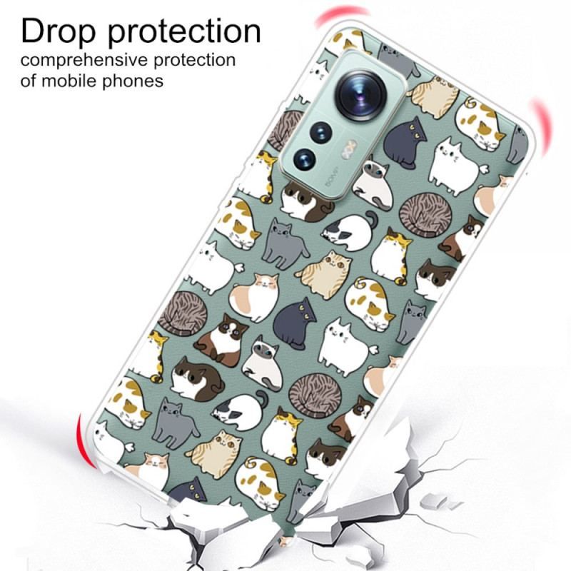 Coque Xiaomi 12 Pro Silicone Que des Chats