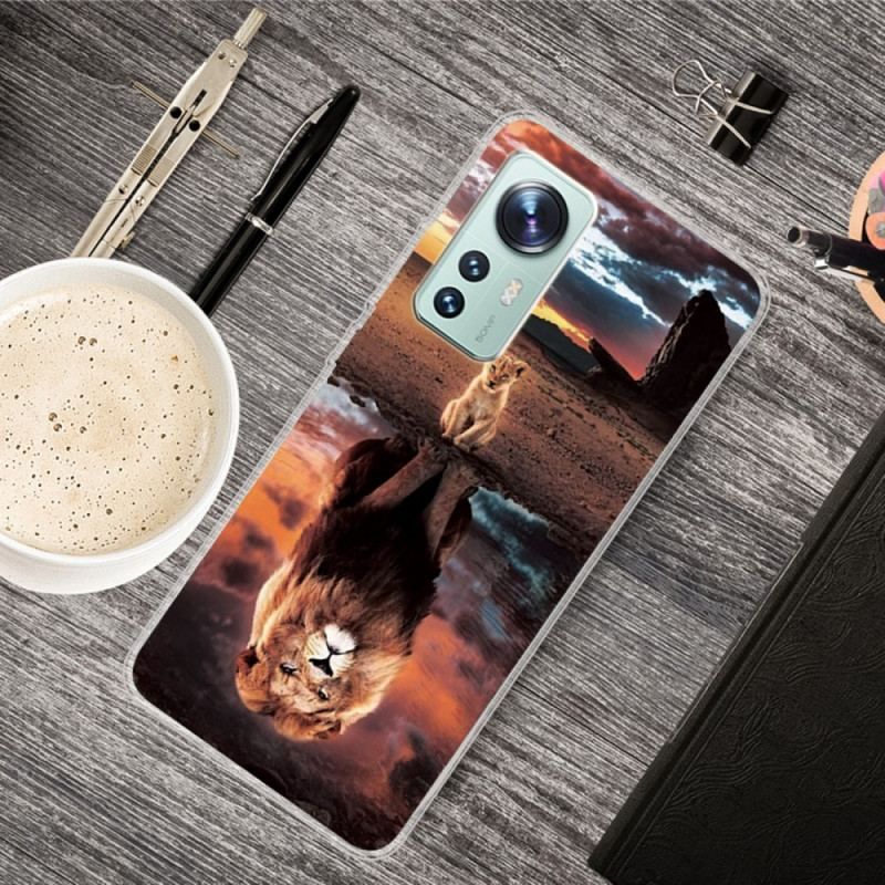 Coque Xiaomi 12 Pro Silicone Rêve de Lionceau